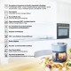 Lauben Glass SteamAir Fryer 4500BG - Forró levegős fritőz Üvegkosaras Lauben Glass SteamAir Fryer 4500BG - Forró levegős fritőz Üvegkosaras